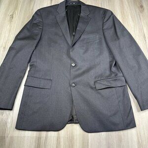 Hugo Boss Blazer Sport Coat Jacket Men's 40R Dark Gray Reda Super 100s Wool